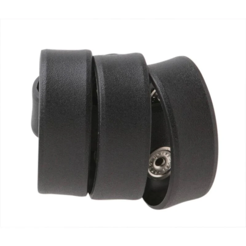 Belt Keepers Molded Plain Black 2 1/4" Belts, Set of 4, Snap, Card